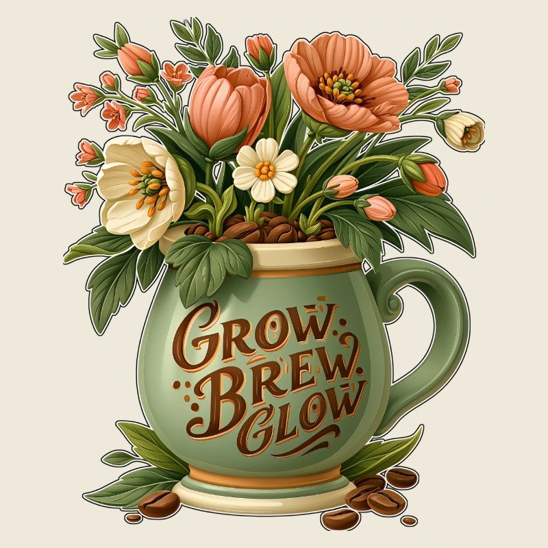 Grow Brew Glow Mug Flora