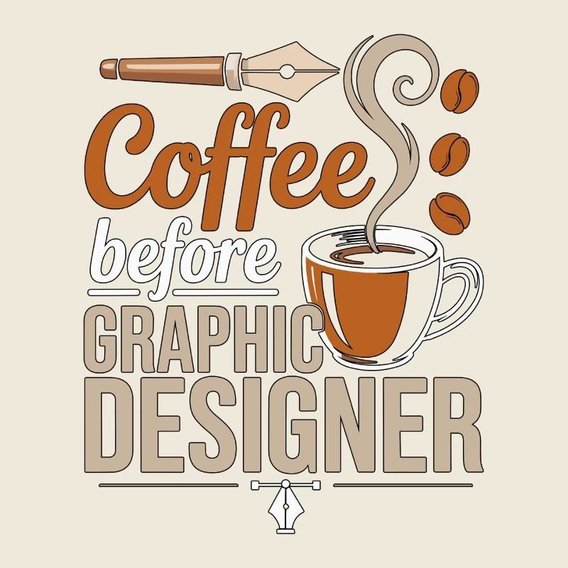 Graphiste Designer de logo de café Amant du café