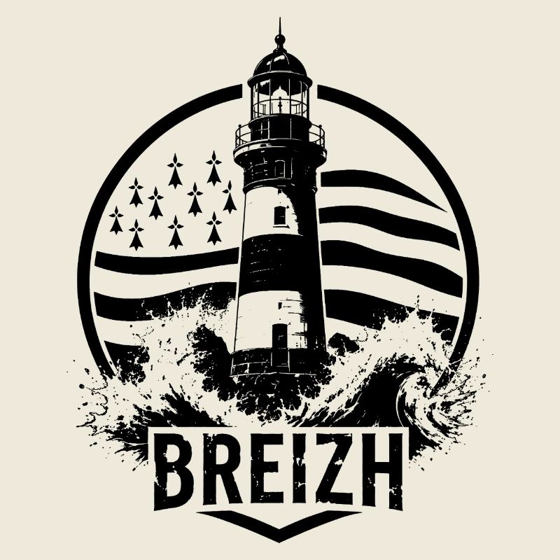 Breizh Phare Breton Entre Mer et Tempête