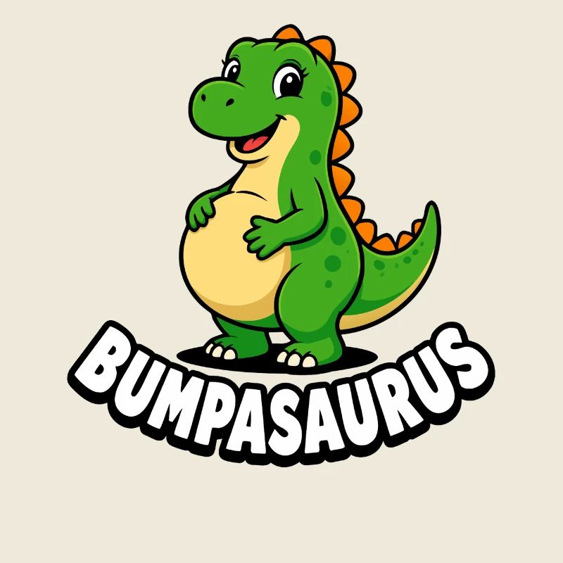 Schwangere Bumpasaurus-Dinosaurier-Schwangerschaft
