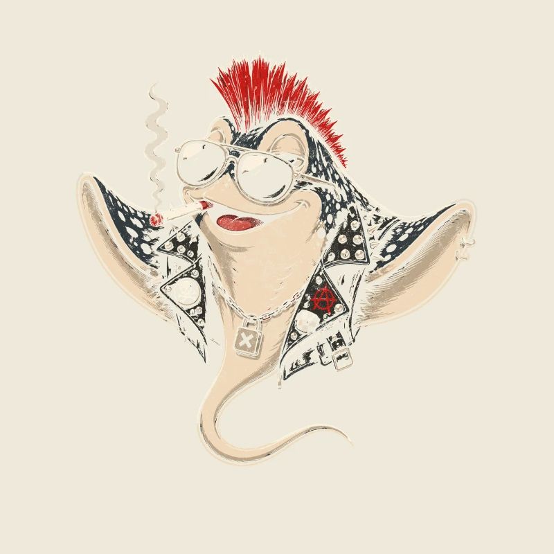 Punk Rays with Mohawk Sunglasses