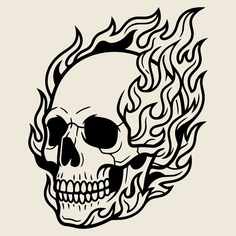 skull flame