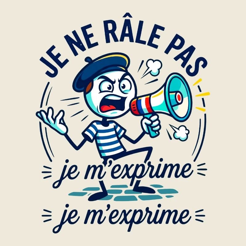 Je Ne Râle Pas Je M'exprime Mégaphone