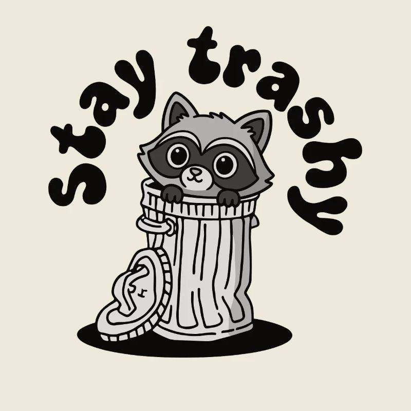 Bleib Trashig, Süßer Waschbär Müll-panda