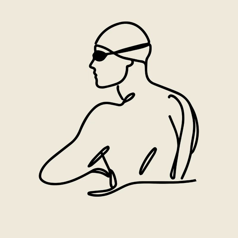 Schwimmer Grafik