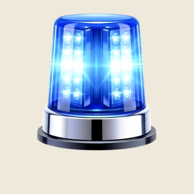 Lumière bleue Sirène Hyper réaliste