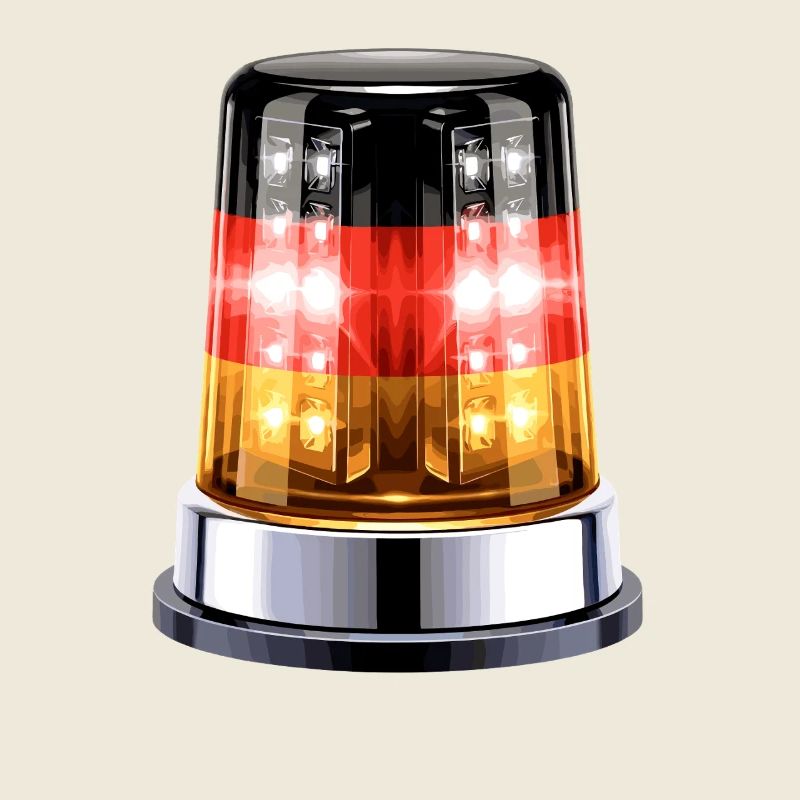 Hyperrealistic Germany Siren Beacon