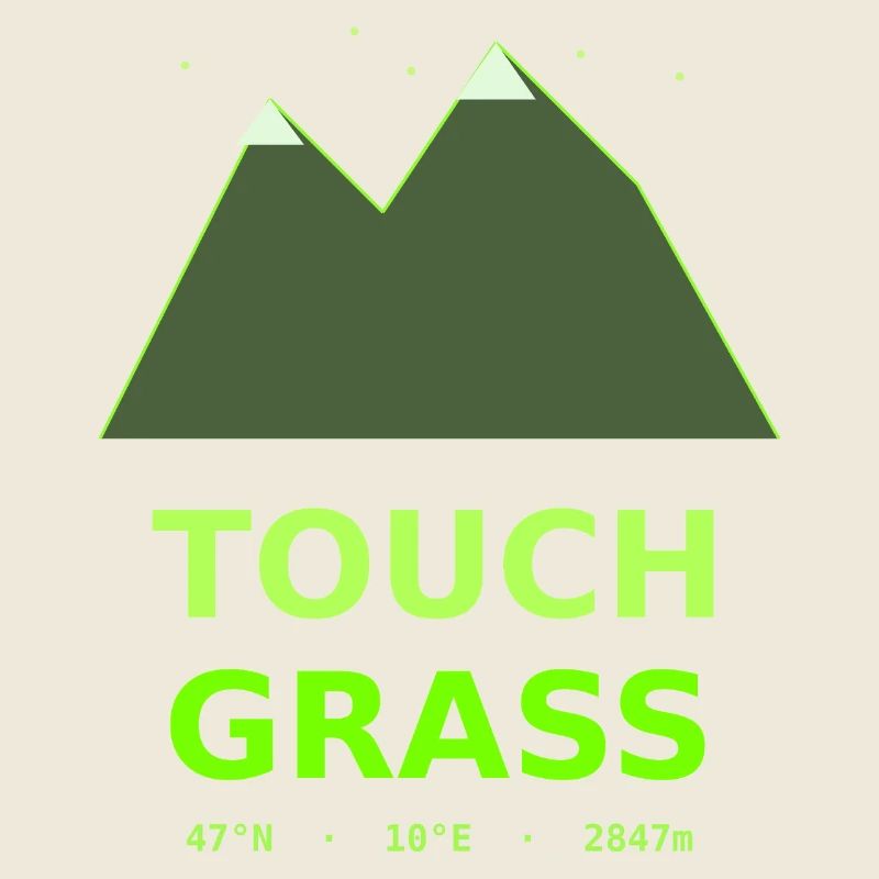 Neon Mountains Touch Grass