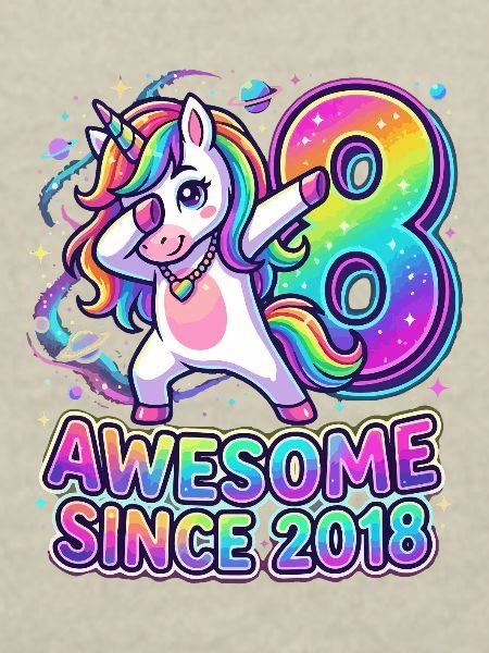 Regenbogen-Einhorn: Awesome seit 2018