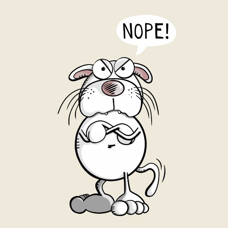 Cool Nope Cat I Funny Cats Comic I Non