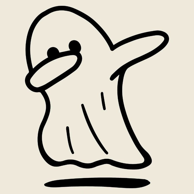 Fantôme / fantôme drôle / halloween / dabbing ghost