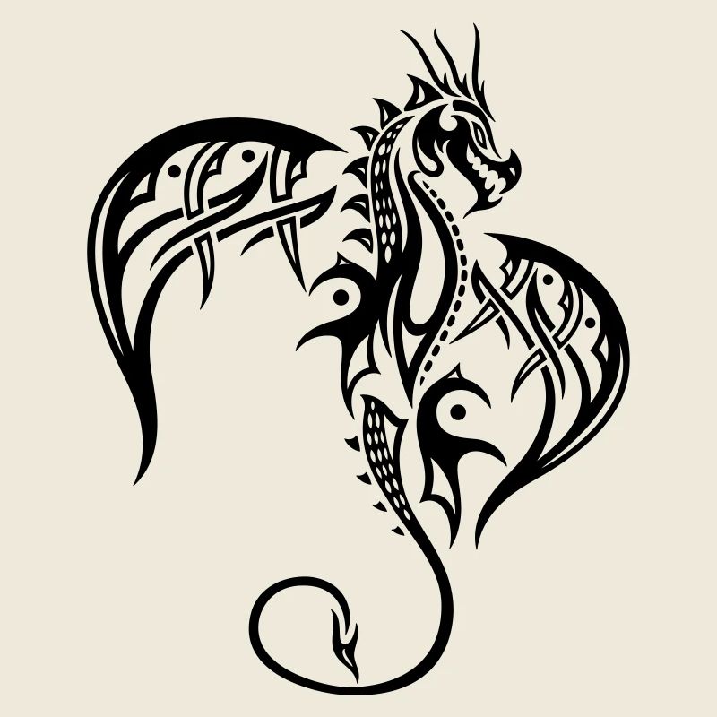 Dragon avec des ailes.