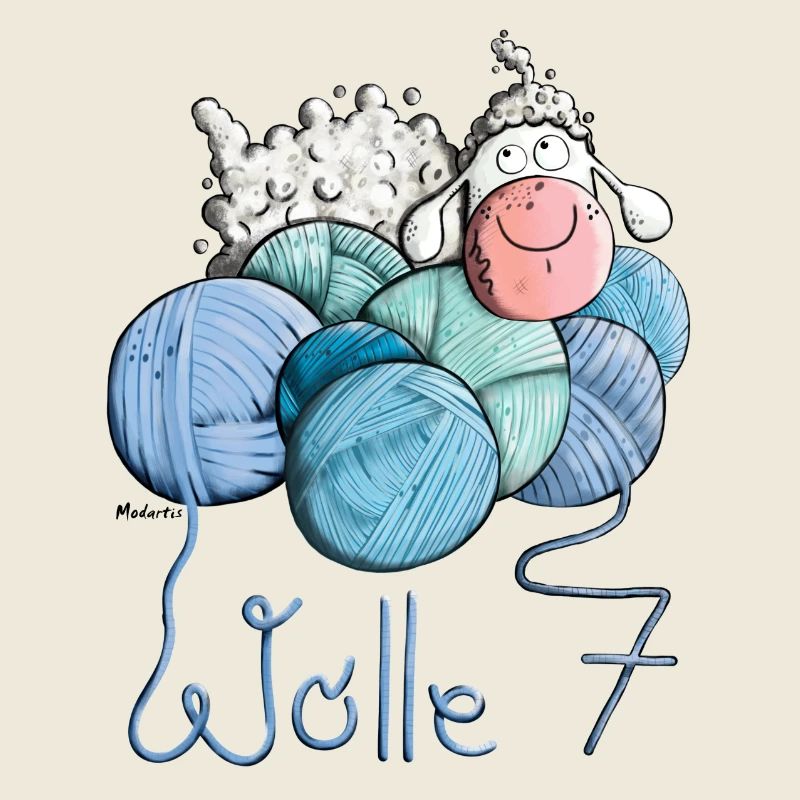Schaf auf Wolle 7