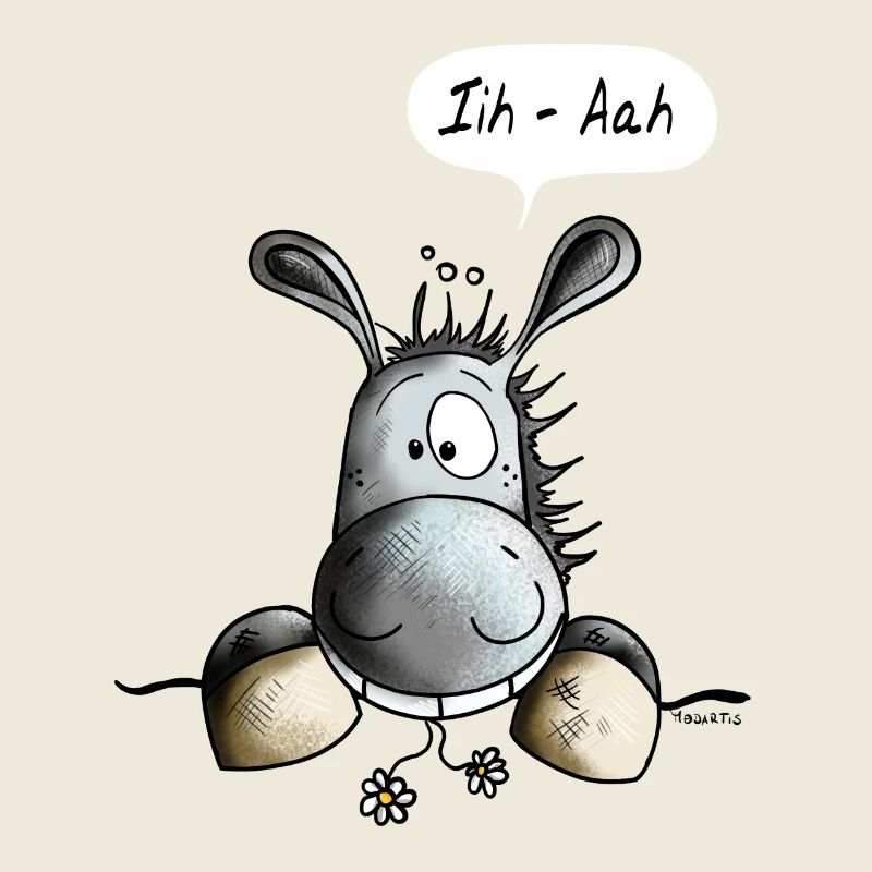 Abenteuerlustiger Esel