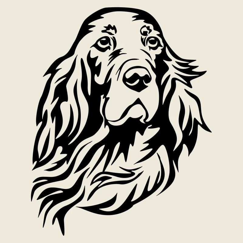 Irish Setter Kopf