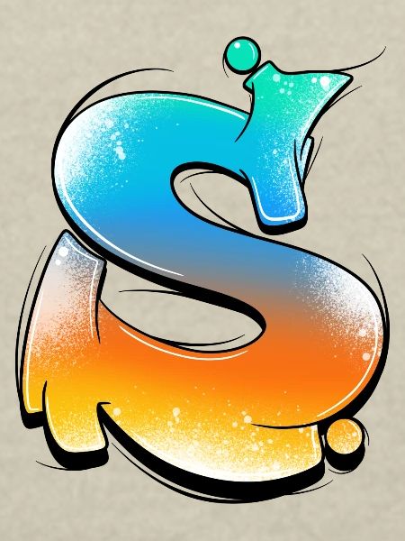 S-Gradient Neon Splashes