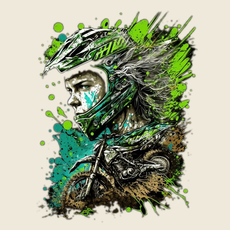 Motocross éclaboussures Neon Rider
