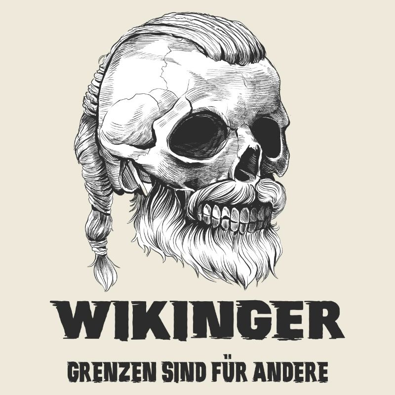 Wikinger Totenkopf Design