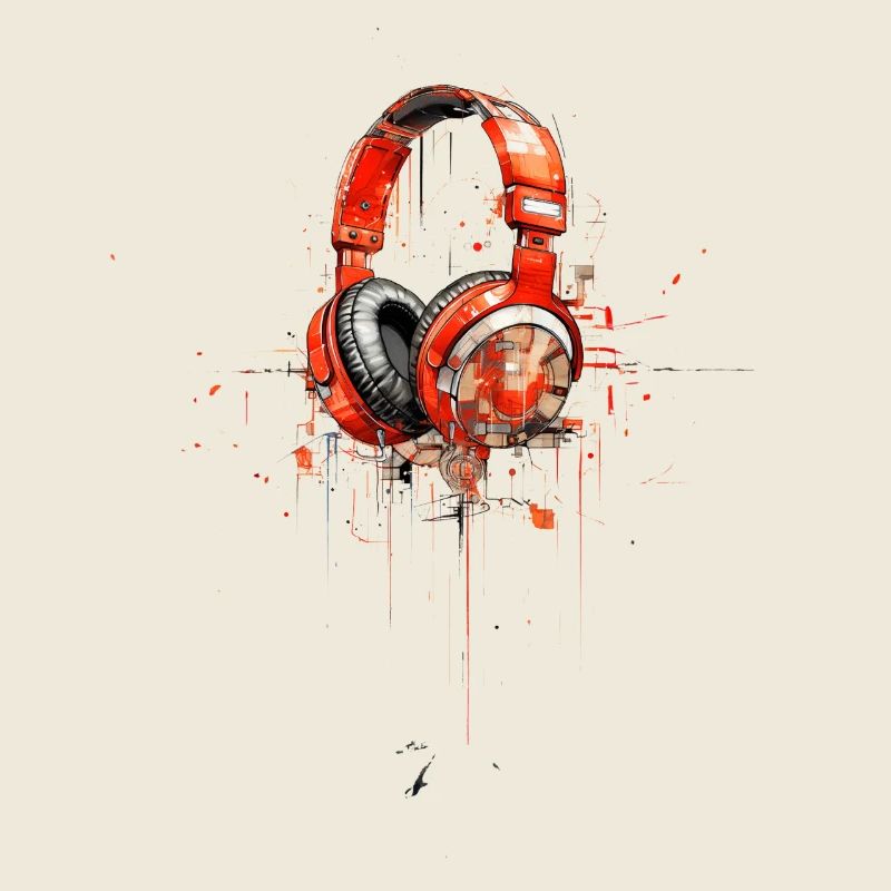 Casque Musique Comic