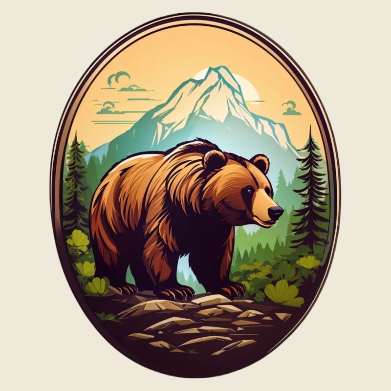 Waldbewohner Braunbär