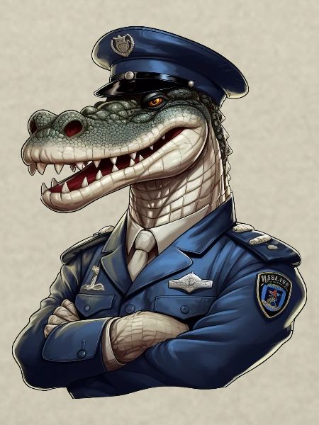 Crocodile Policeman