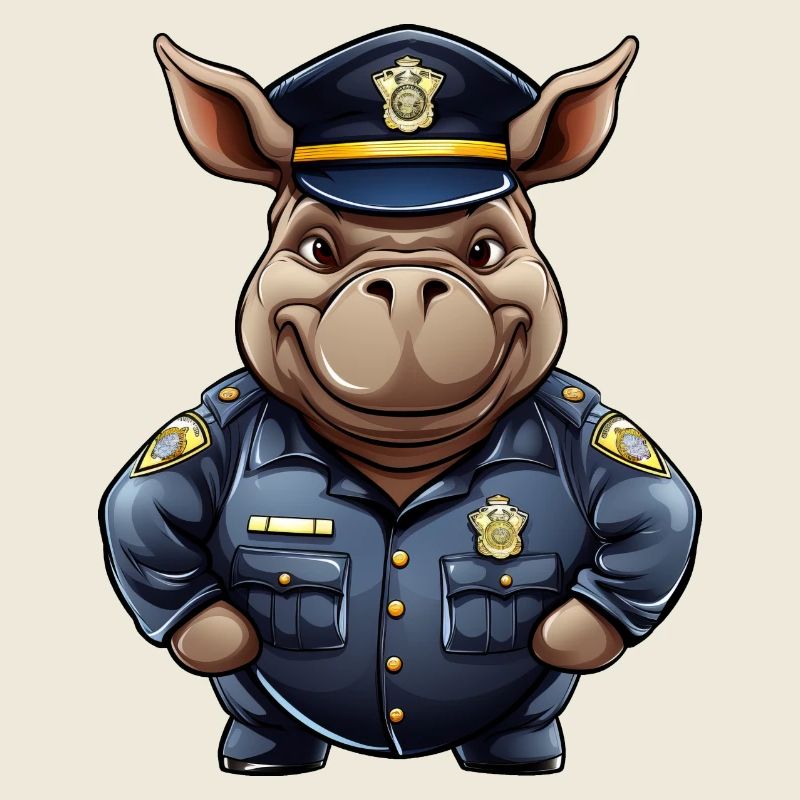 Hippopotamus Policeman
