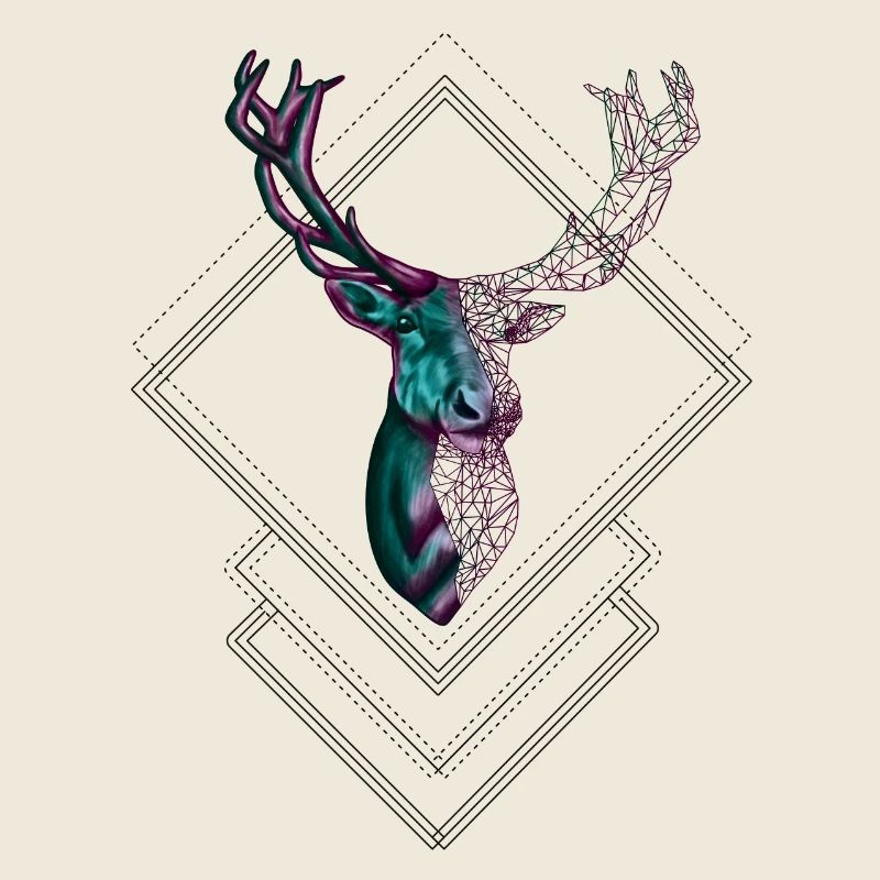 Cerf géométrique – Conception moderne de la nature