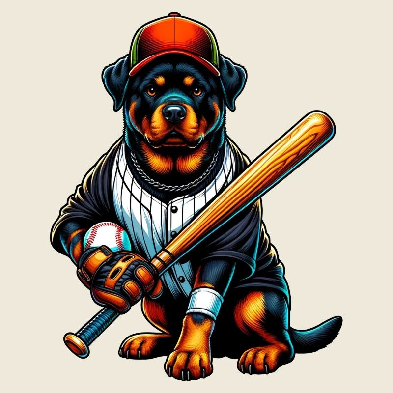 Rottweiler Baseball Hund