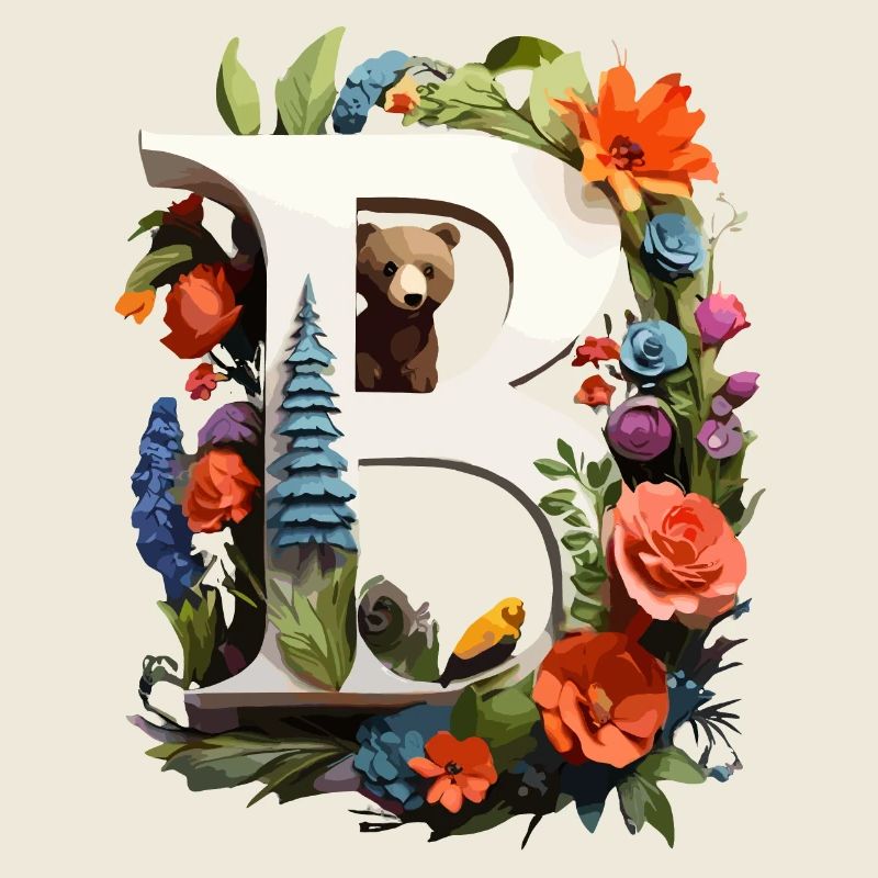 Ferme printanière Bär avec des fleurs