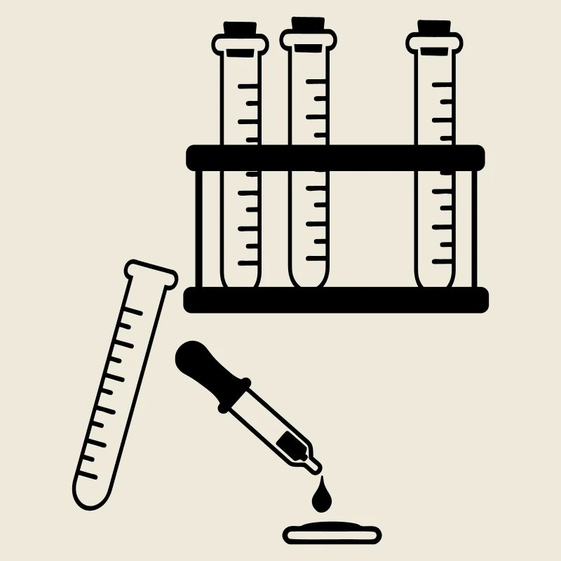 Tubes à essai et pipette