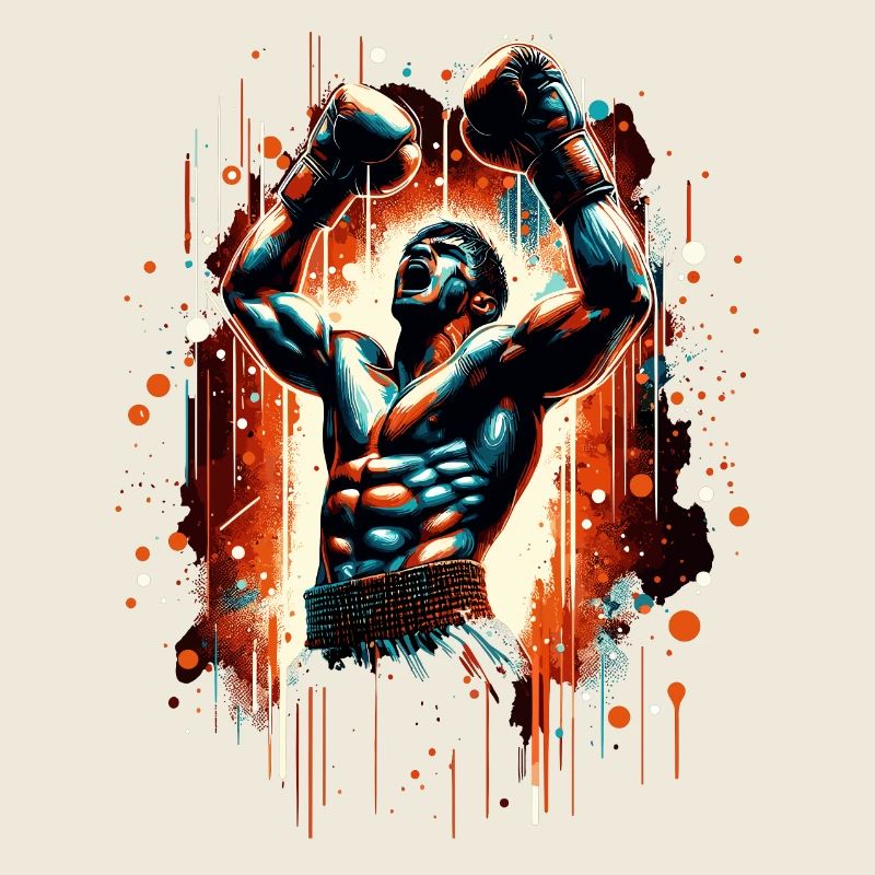 Boxer Victory Pose Victory Pose boxe cadeau