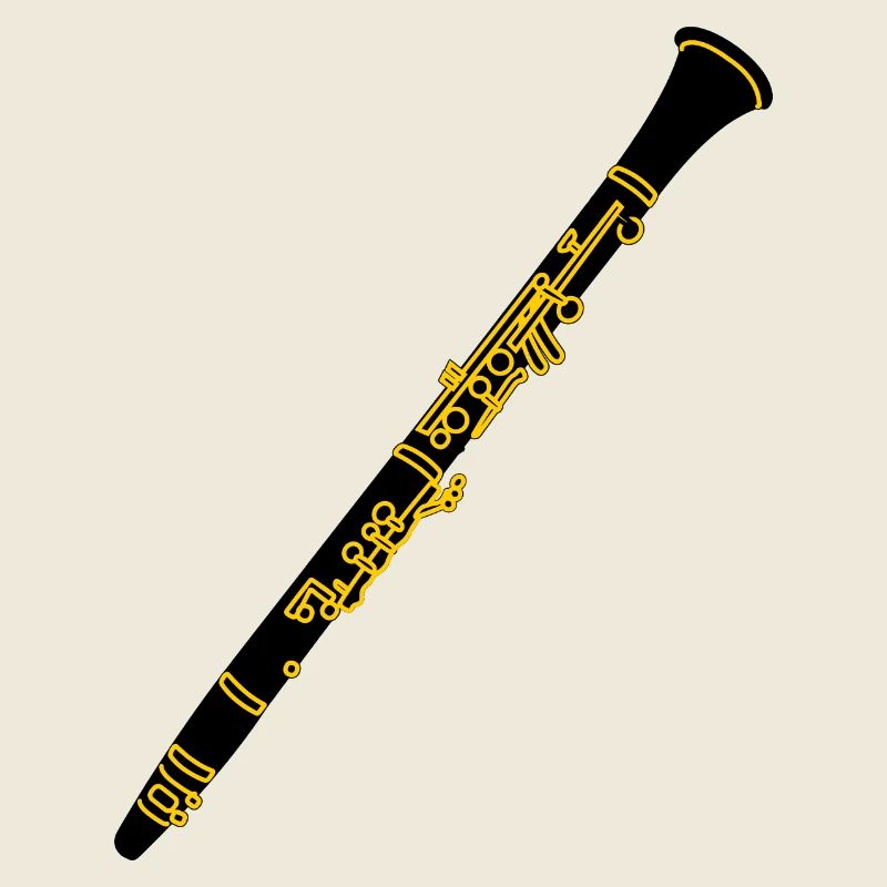 Clarinette cuivre avec noir