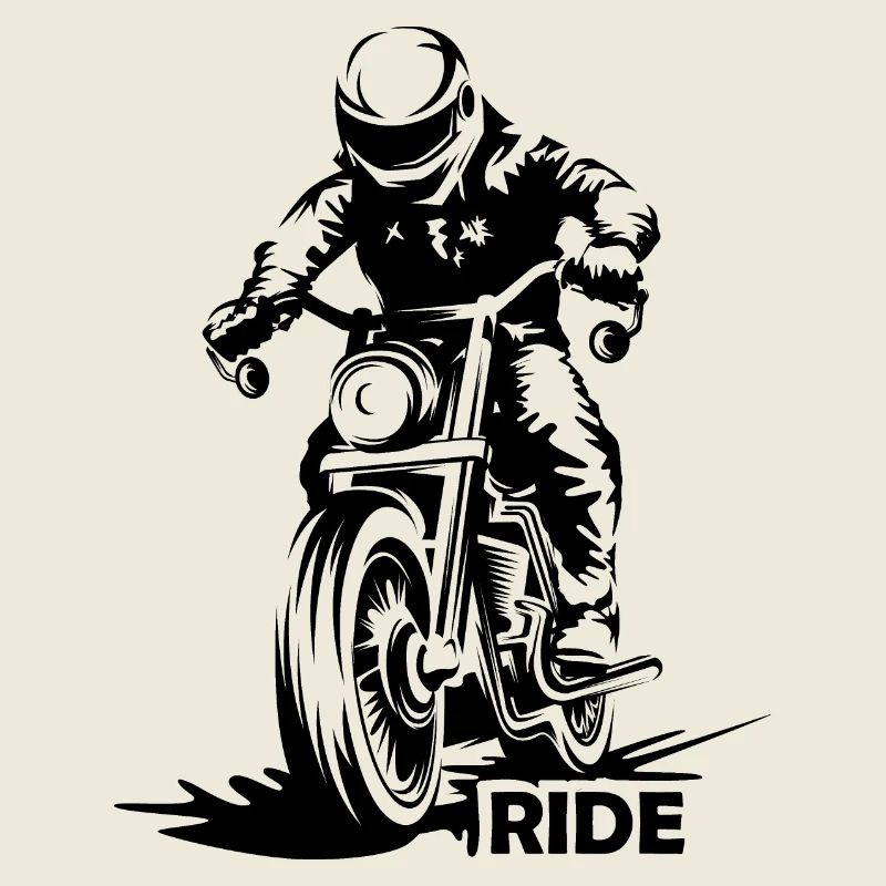 Course de Moto Caferacer Ride Biker Streetfighter