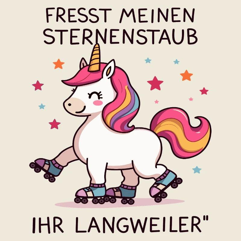 Rollschuh Einhorn