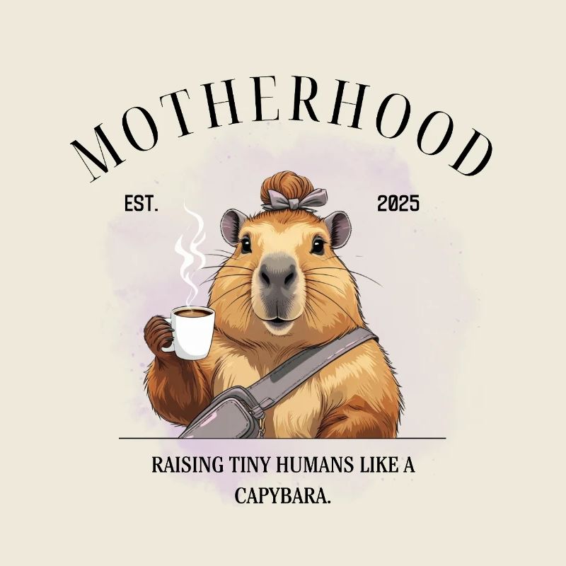 Maternité 2025 Élever un petit humain comme un capybara