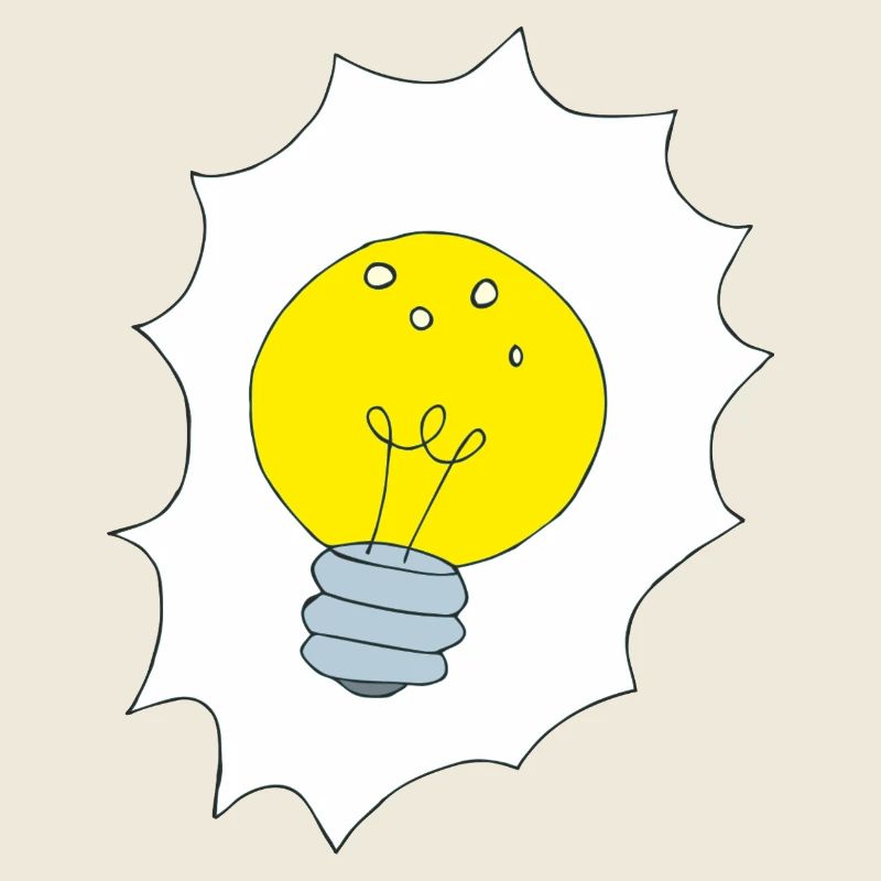 Kreative Glühbirne Illustration