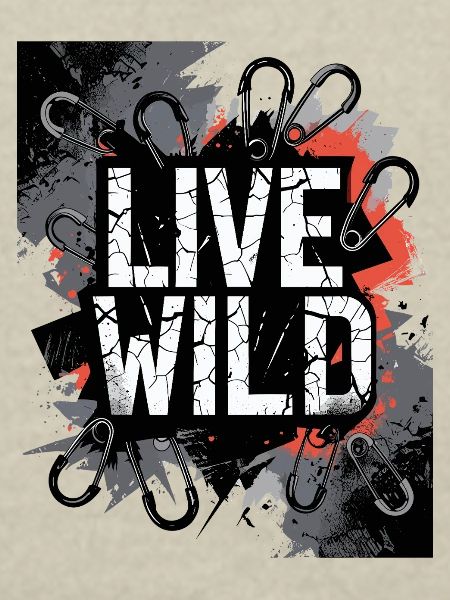 Live Wild Graffiti Design