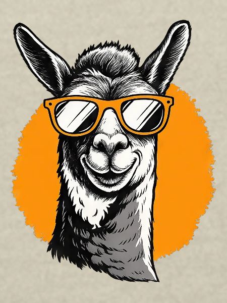 Llama with sunglasses