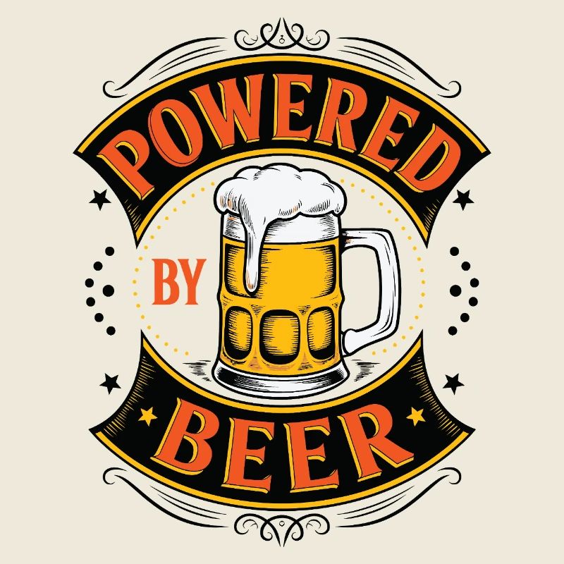 Energiegeladenes Bierglas-Design