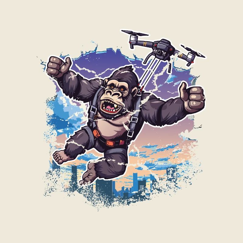Gorilla Drone Kids Funny