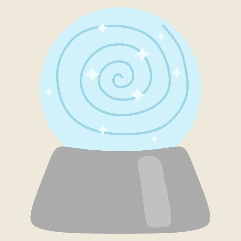 Starlit Spiral Magic Crystal Ball