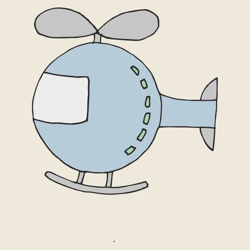 Conception d'hélicoptère ludique pour les enfants