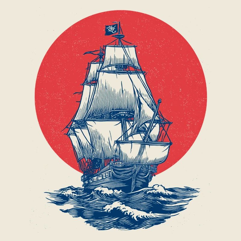 Mystischer Piratenschiff
