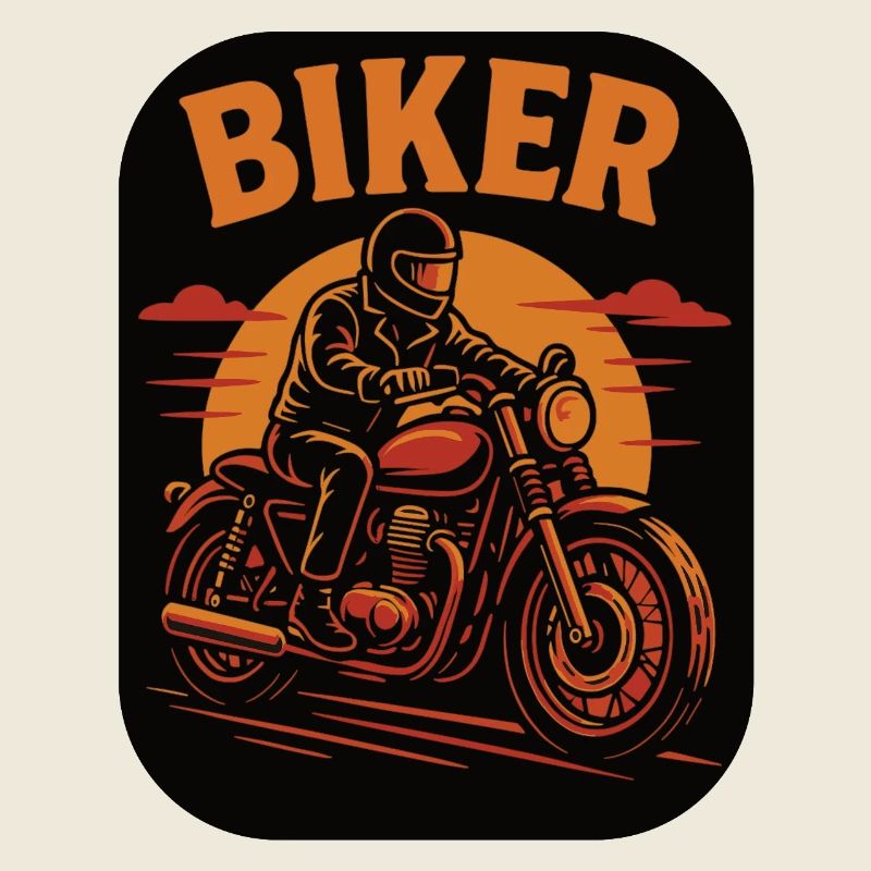 Biker stilvolle Motorradfahrer Illustration