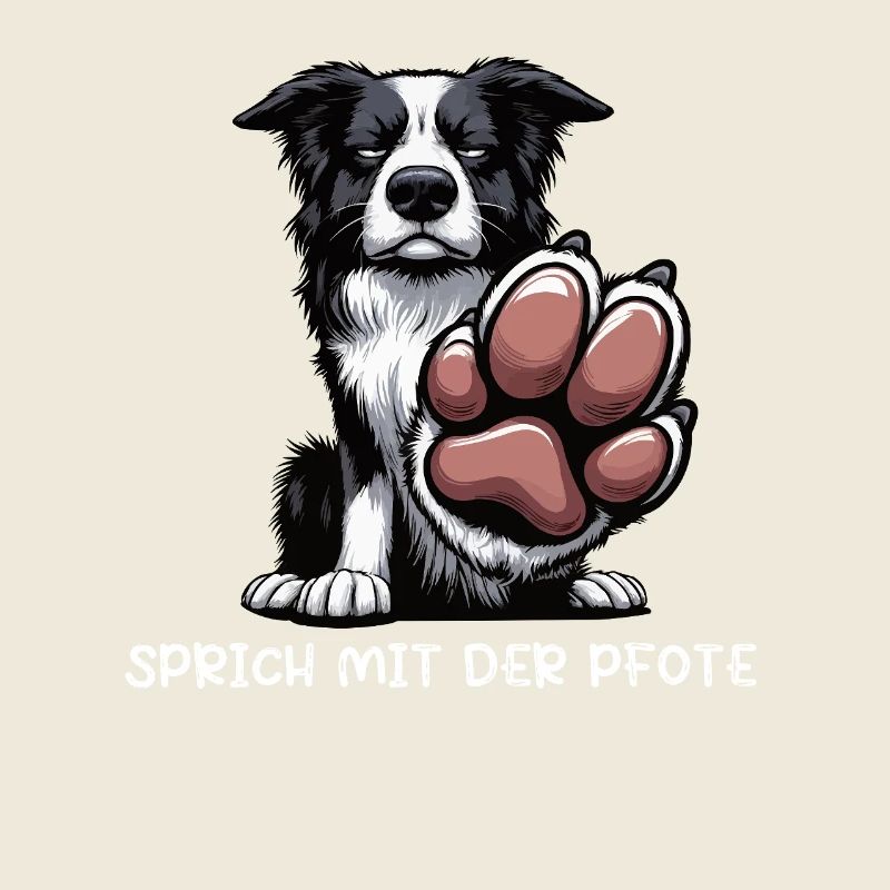 Sprich mit der Pfote Border Collie Hütehund Collie