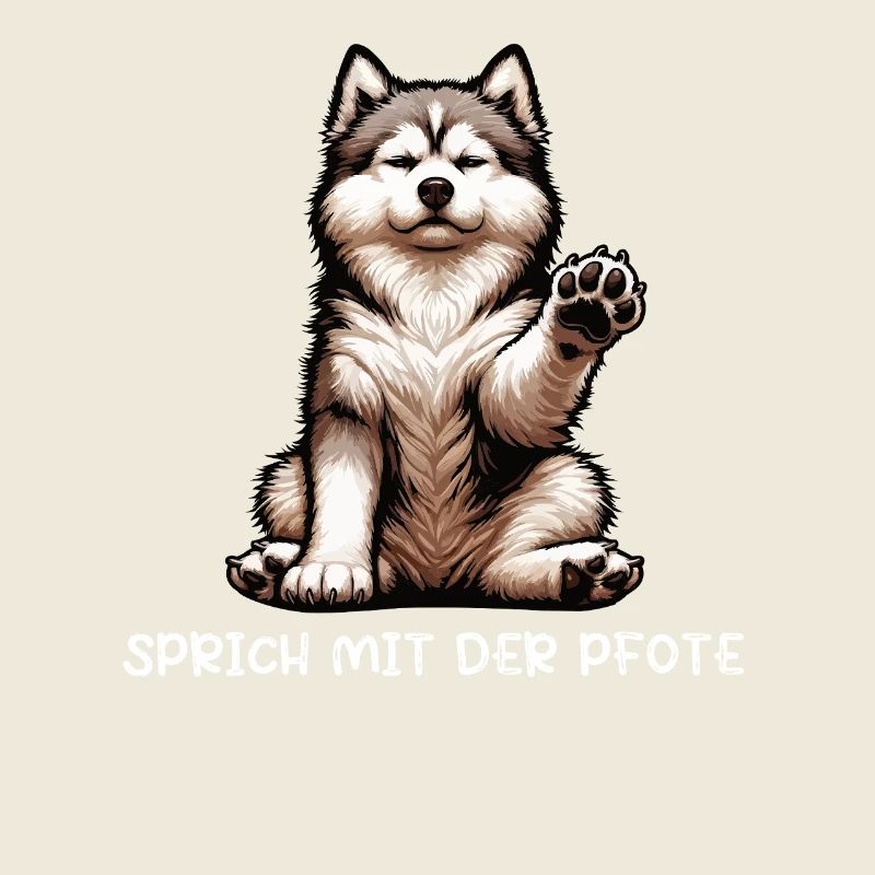 Parler à la patte husky husky propriétaire huskies