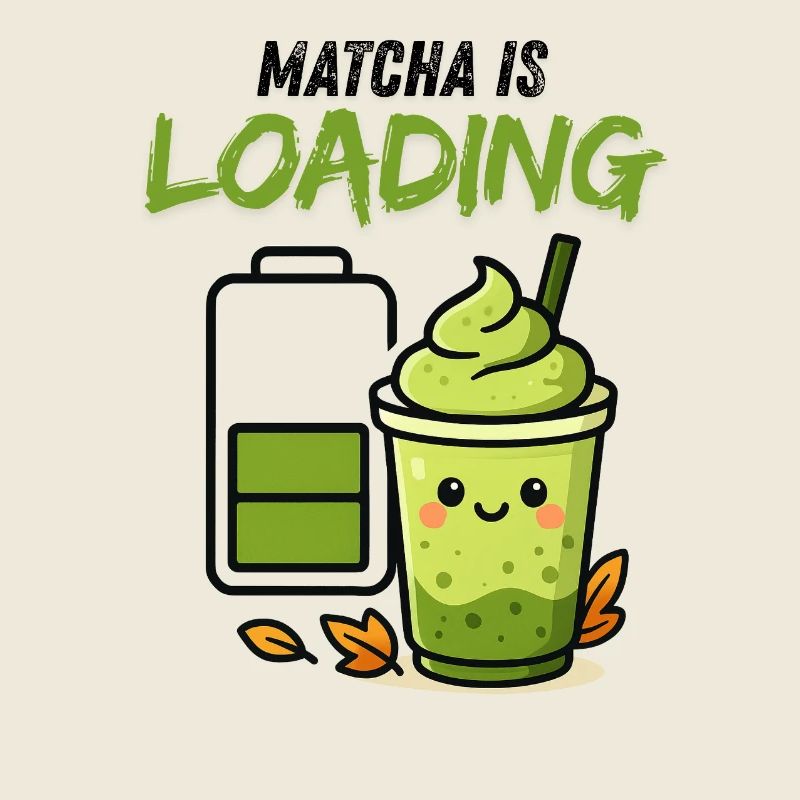 Écran de chargement Smoothie vert Matcha Viral