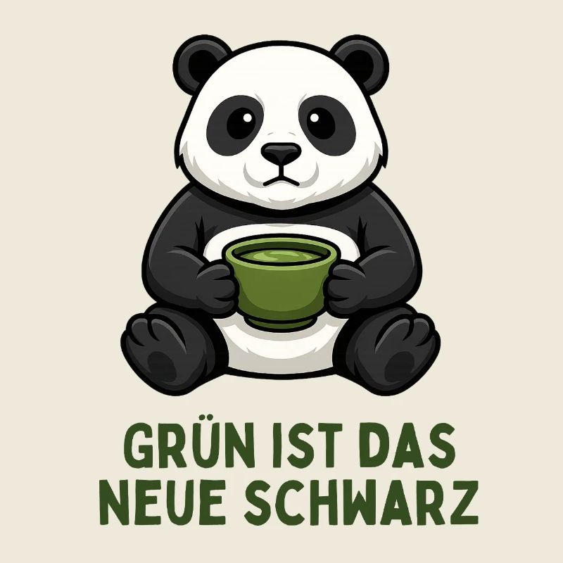 Panda Coffee Time Boisson au thé vert