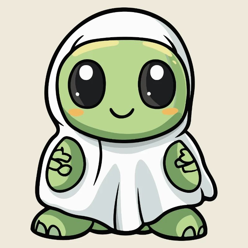 Turtle Halloween Ghost