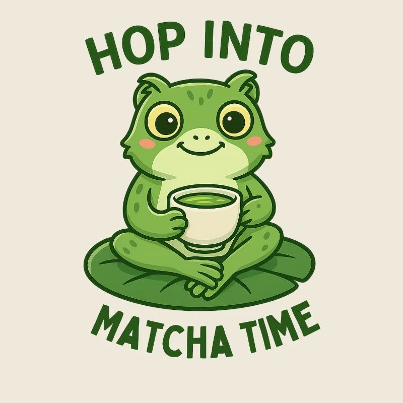Matcha Frog Tea Time Motif Breakfast